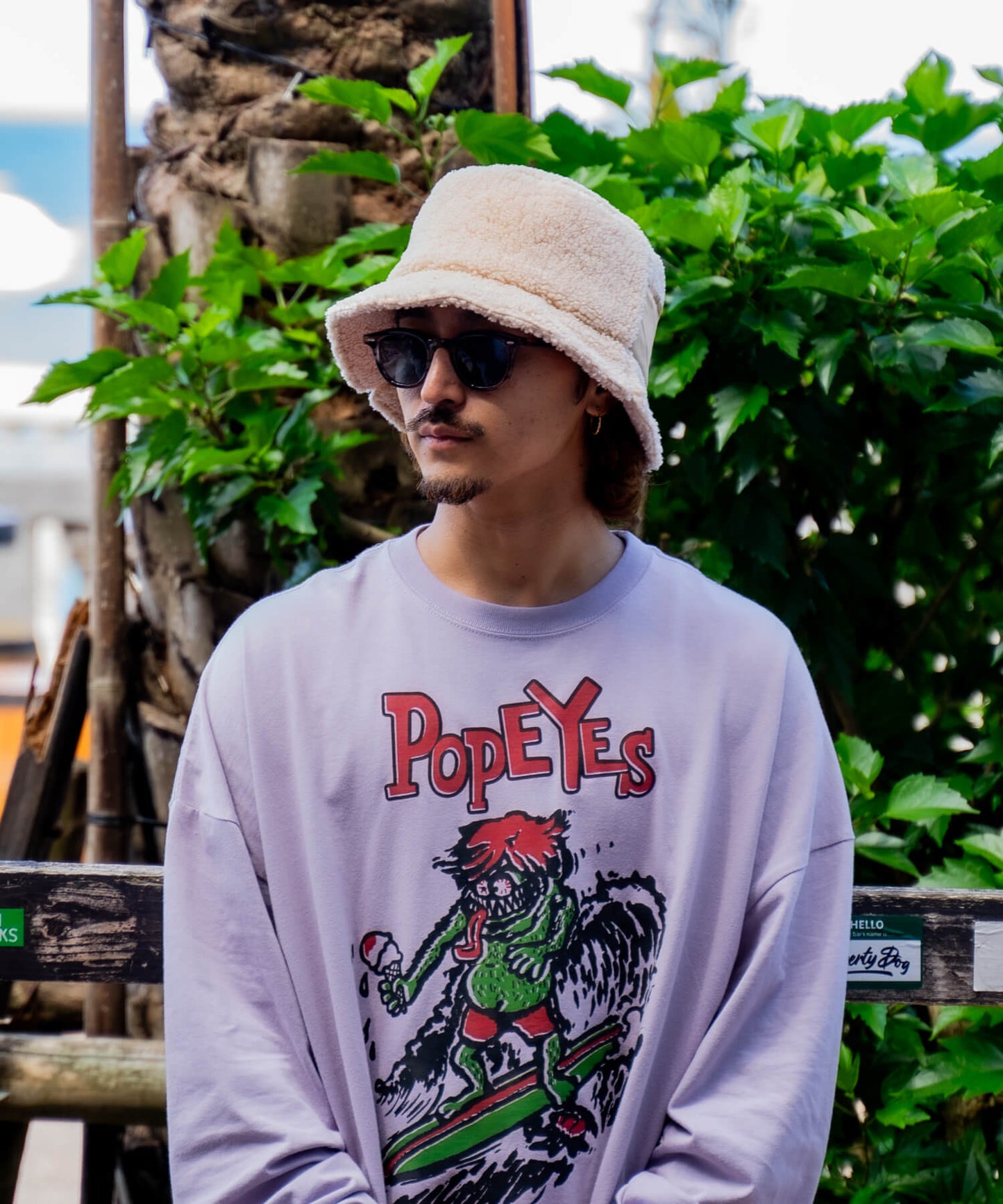 Boa Slit Bucket Hat