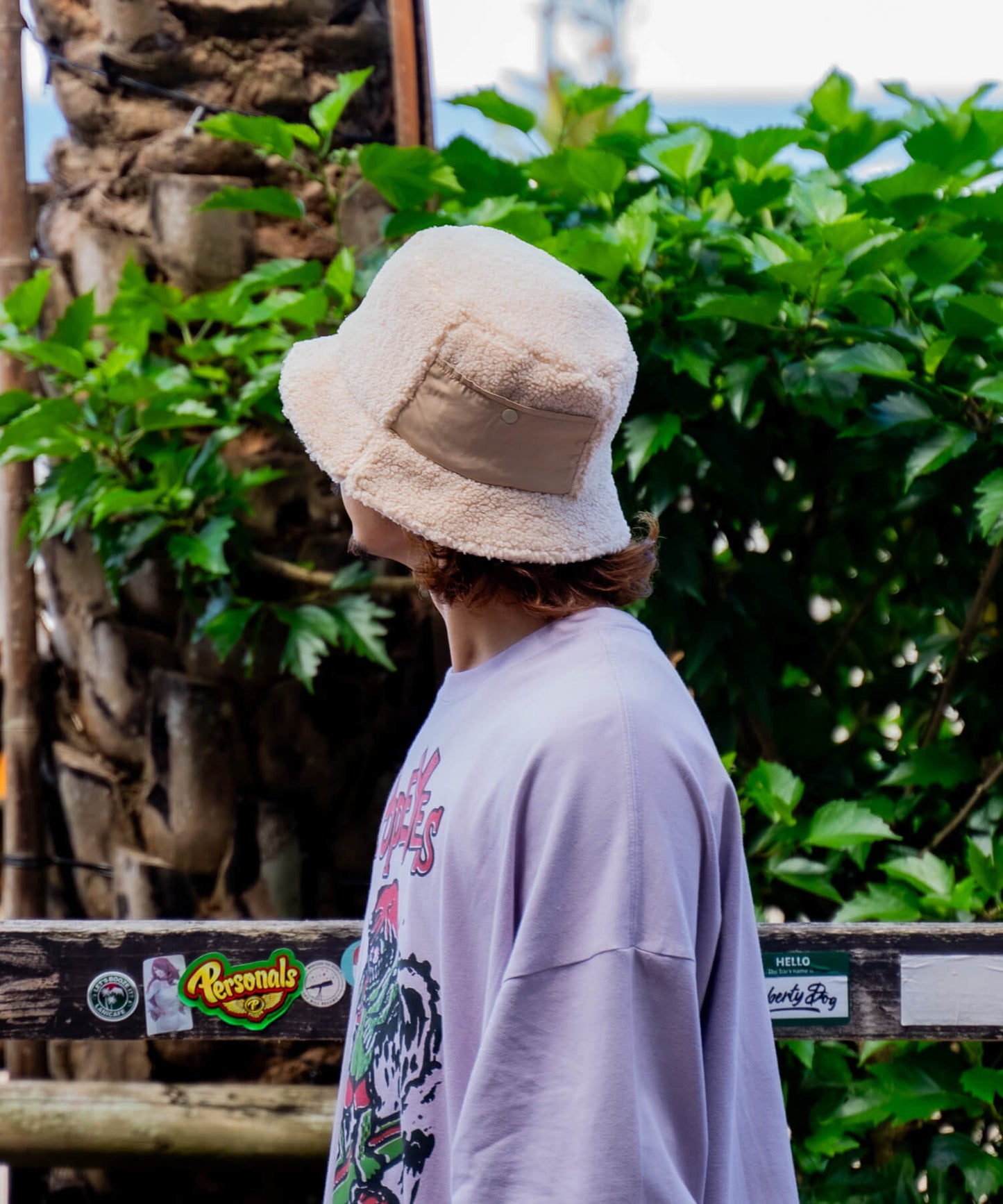 Boa Slit Bucket Hat