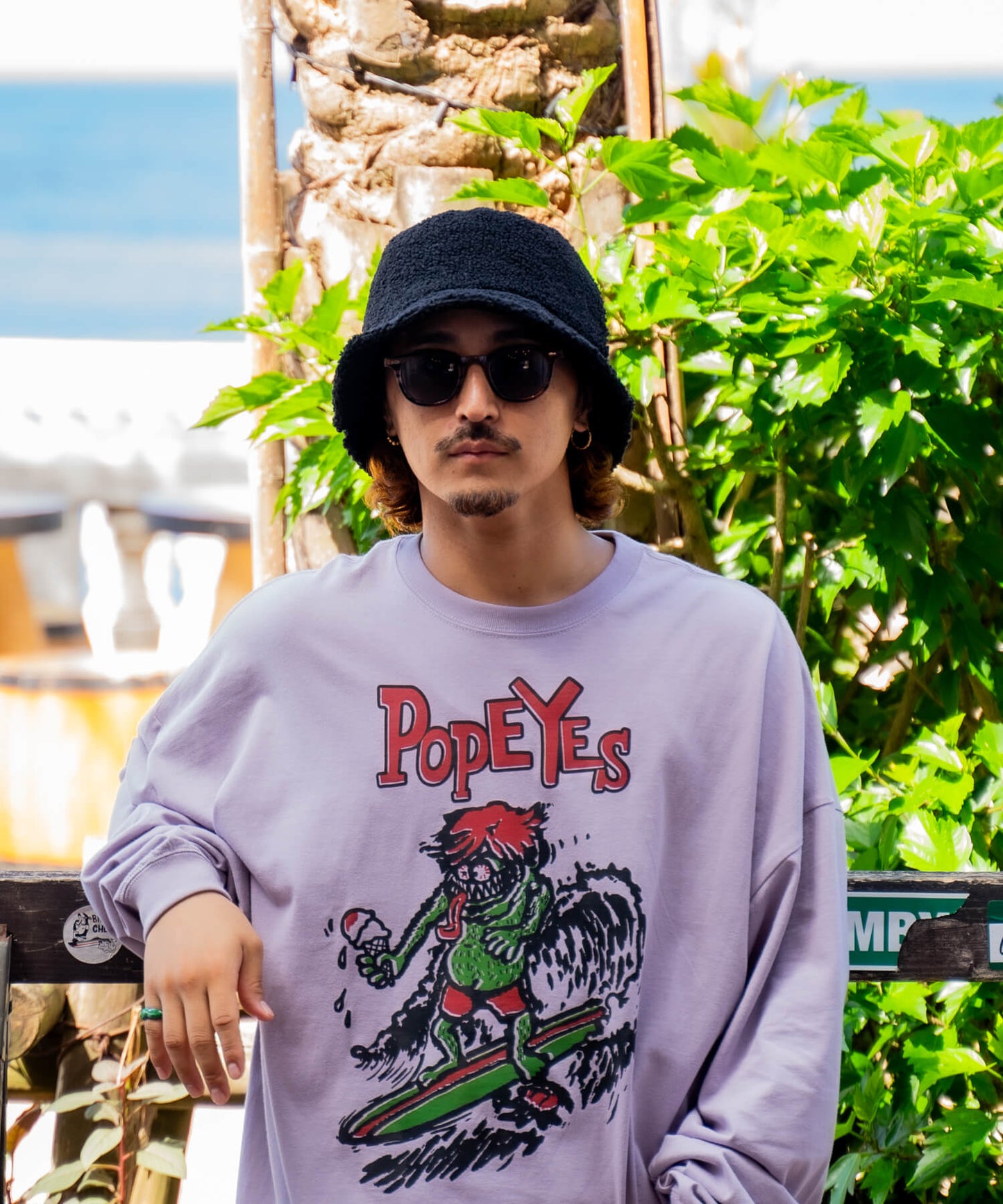 Boa Slit Bucket Hat