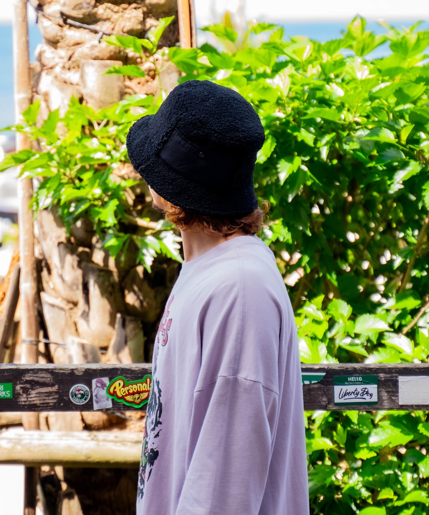 Boa Slit Bucket Hat