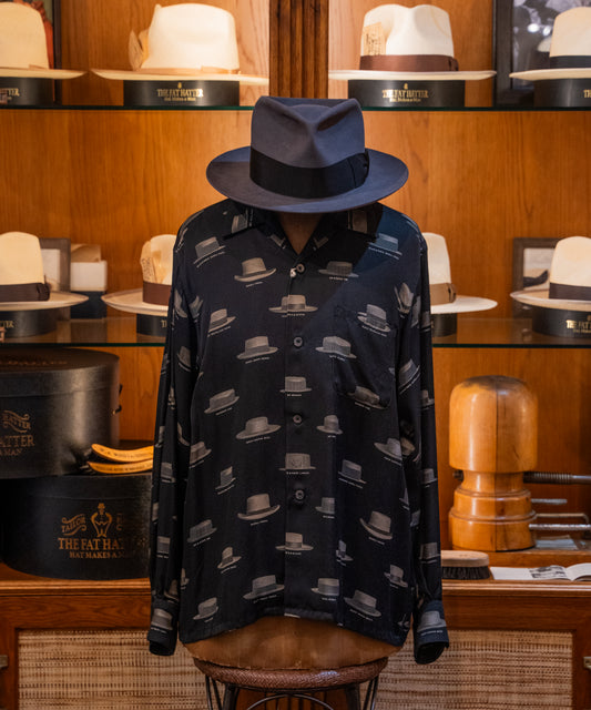 Hat Pattern Open Collar L/S Shirts