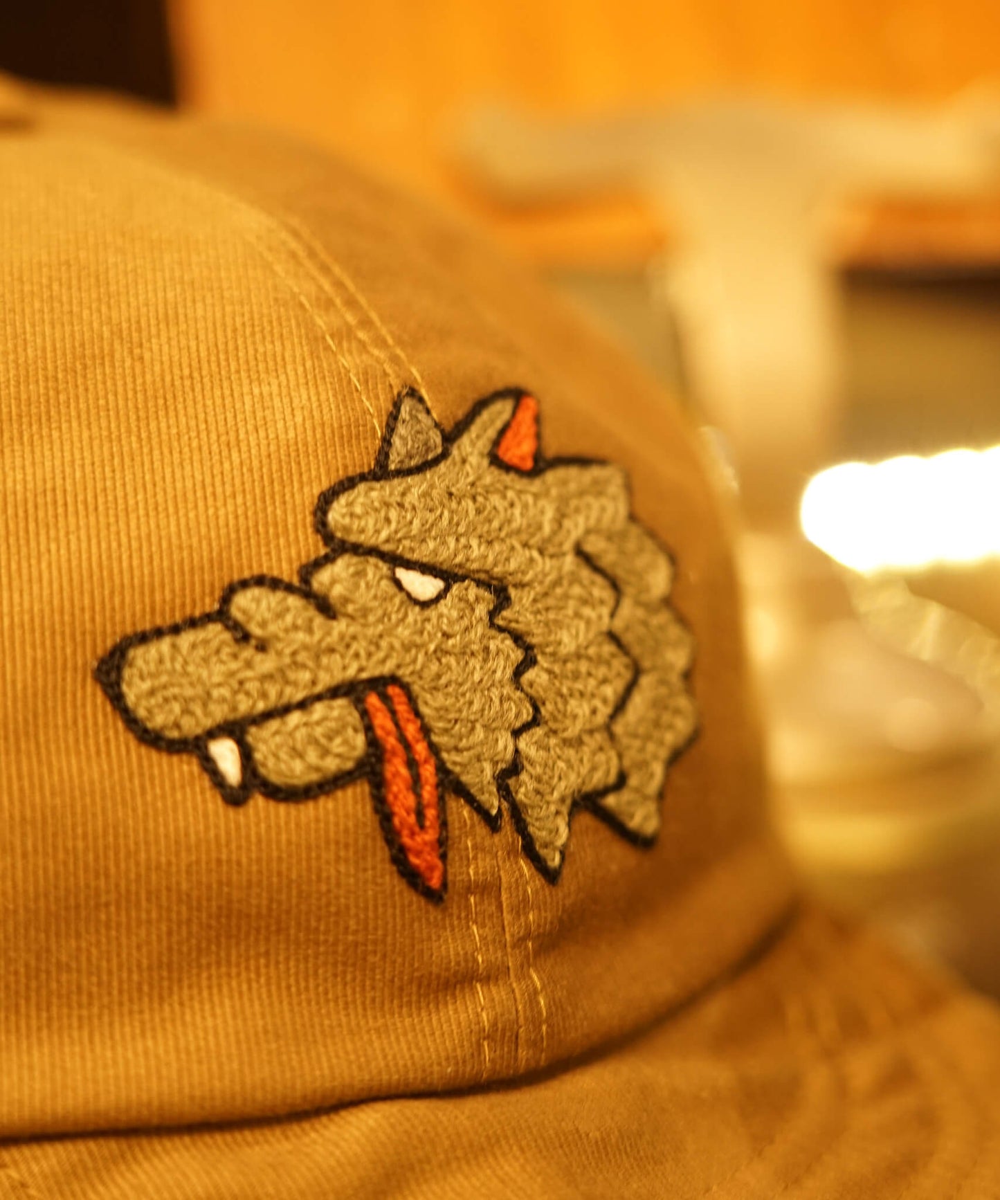 Wolf Hand Chain Stitch Cap