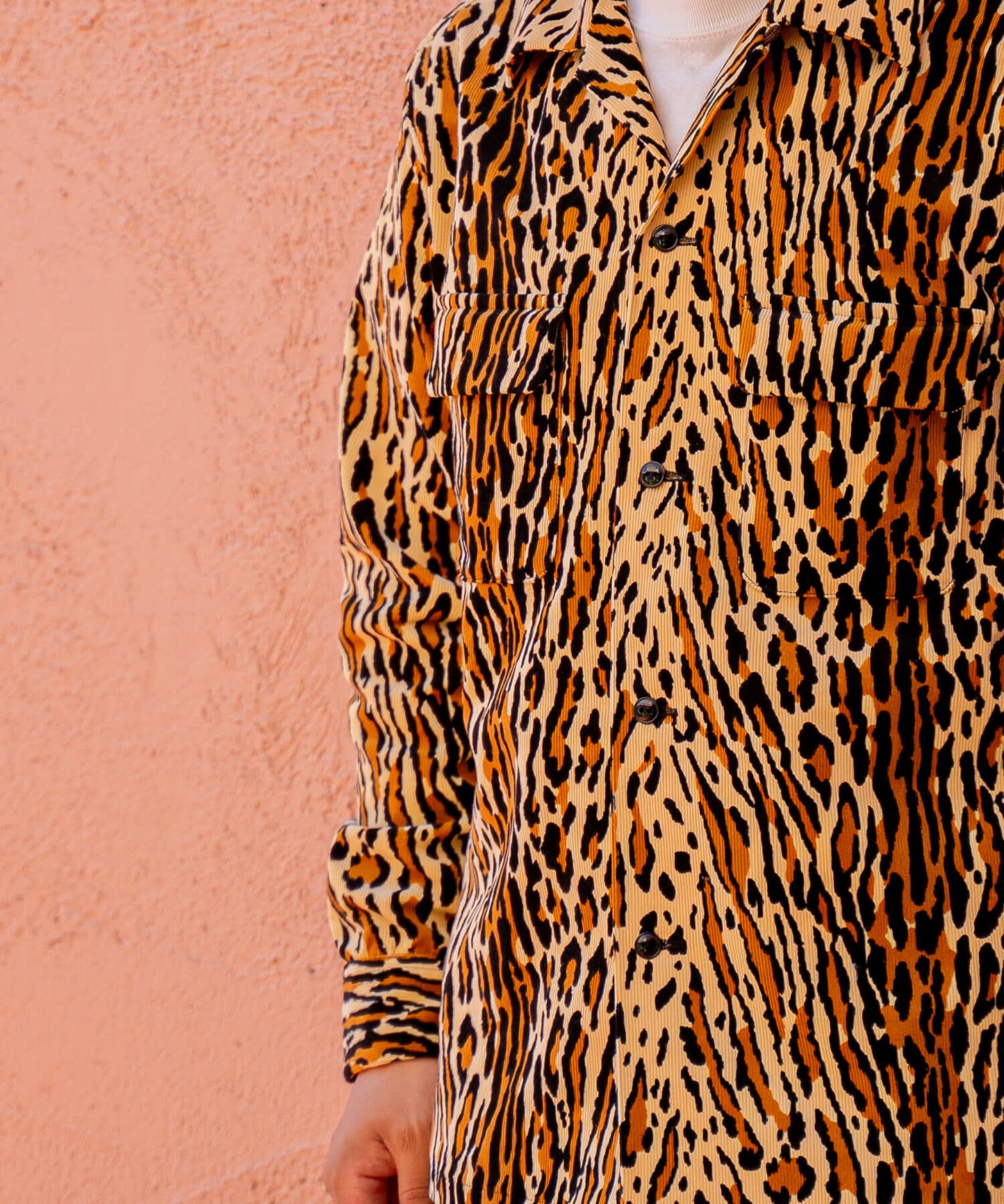 Leopard Corduroy Shirt