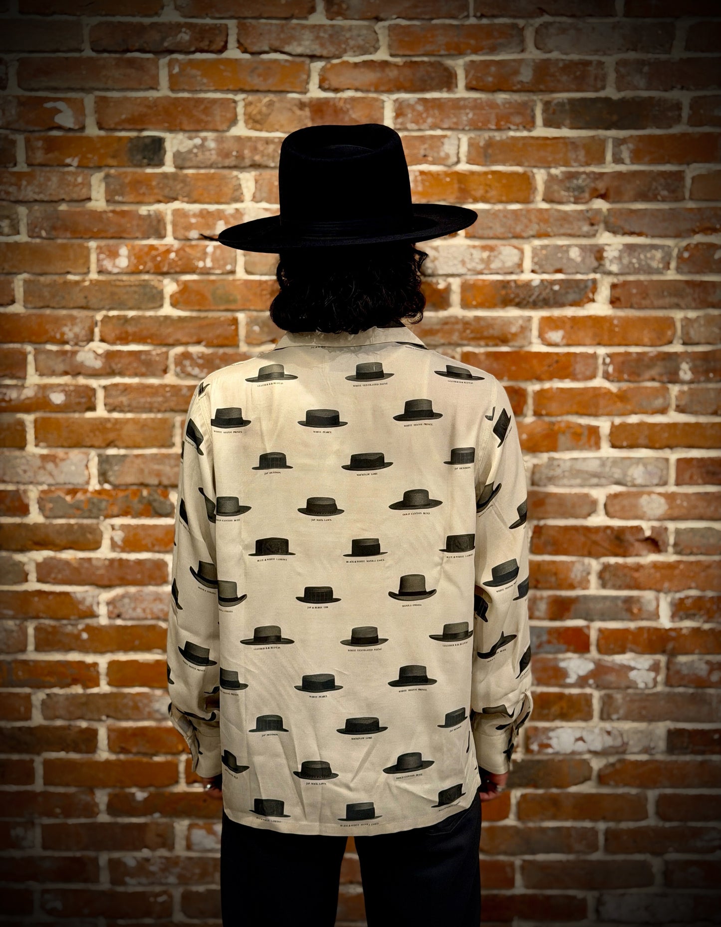 Hat Pattern Open Collar L/S Shirts 8253003