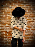 Hat Pattern Open Collar L/S Shirts 8253003