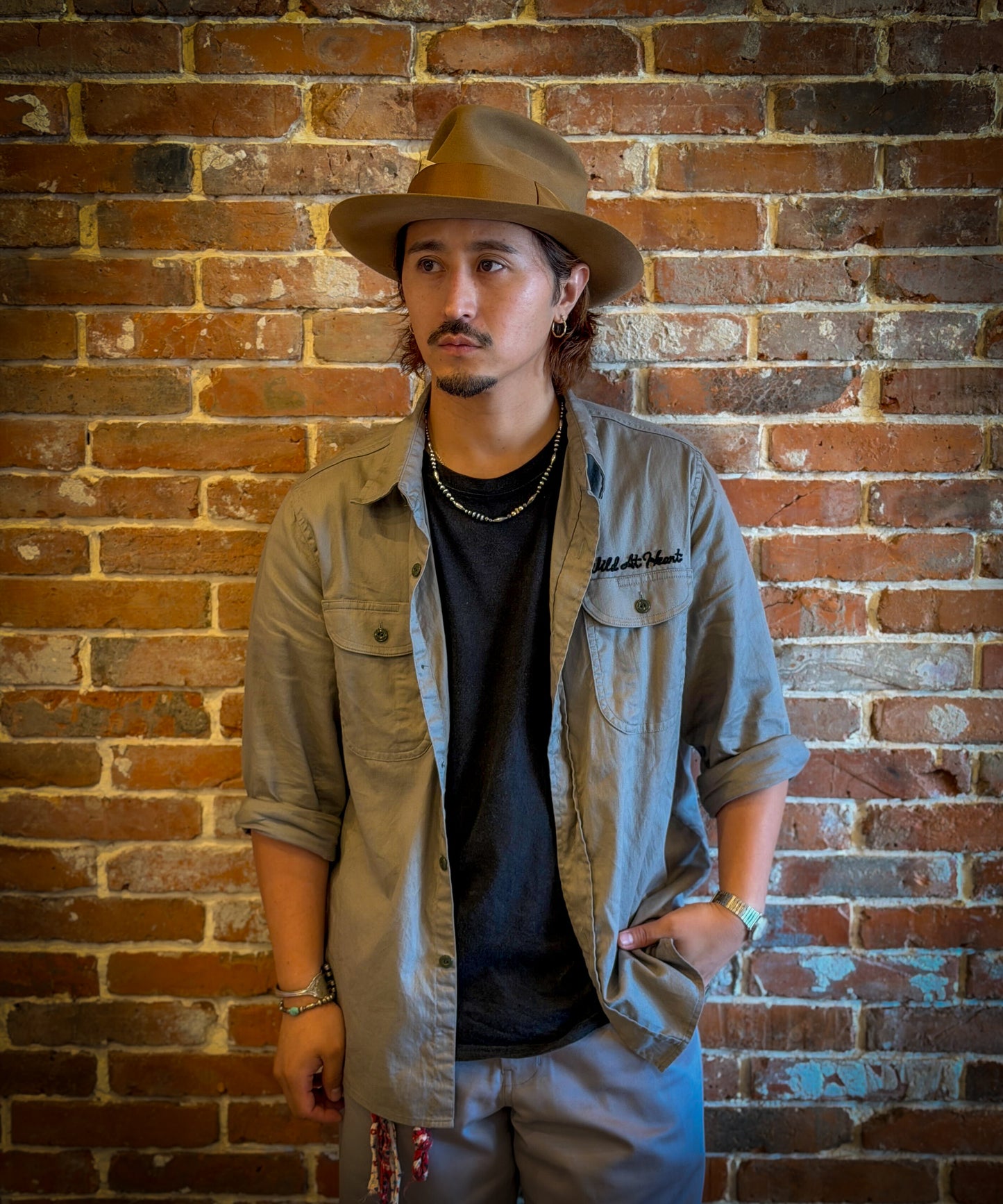Cotton Work Shirts "TRADE MARK" 8253004
