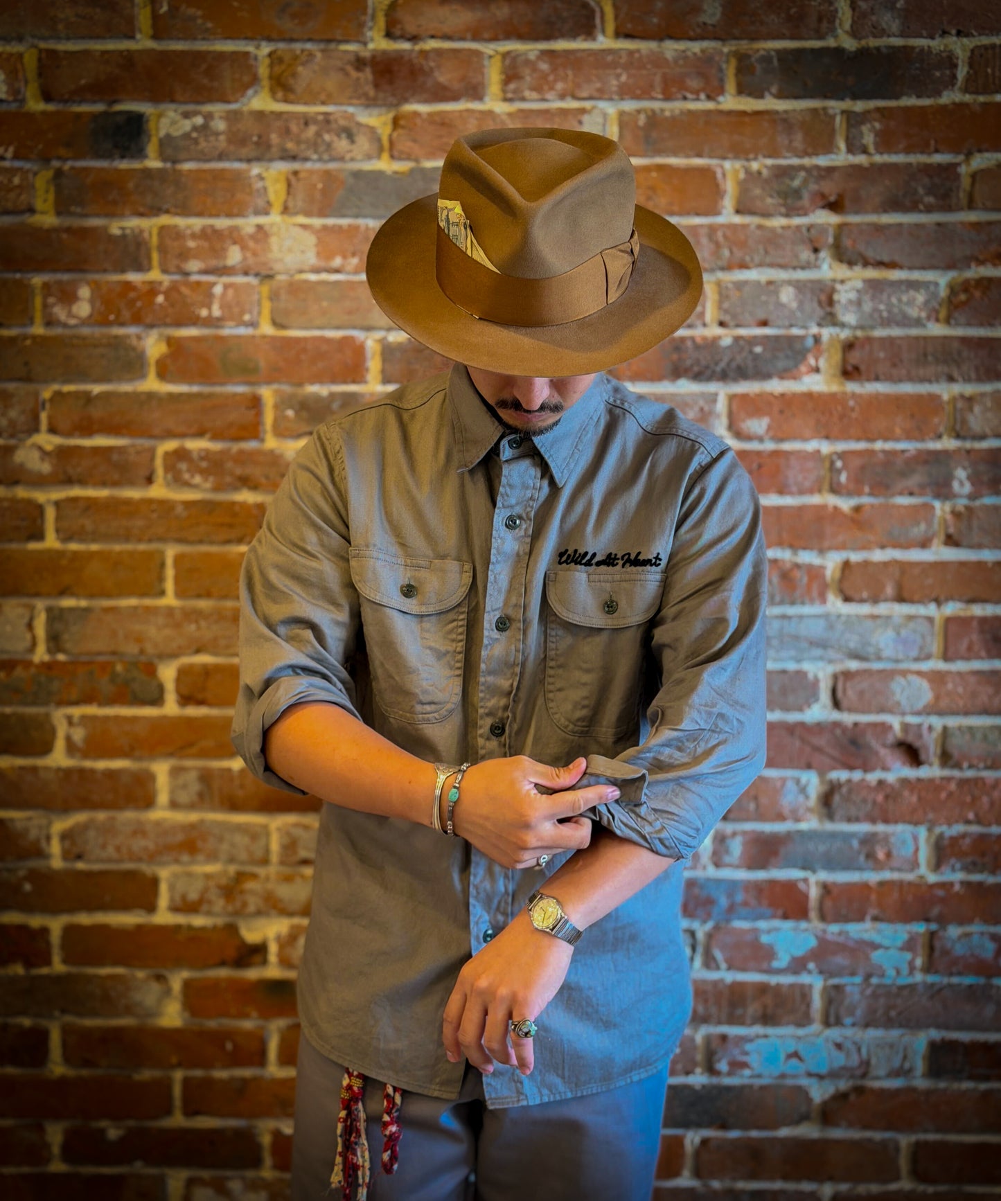 Cotton Work Shirts "TRADE MARK" 8253004
