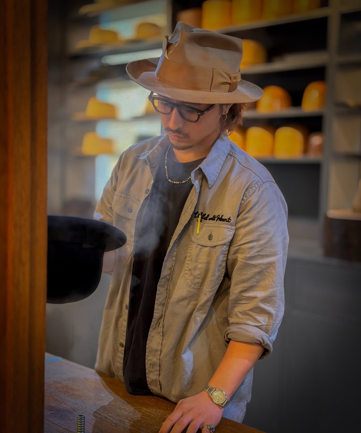 Cotton Work Shirts "TRADE MARK" 8253004