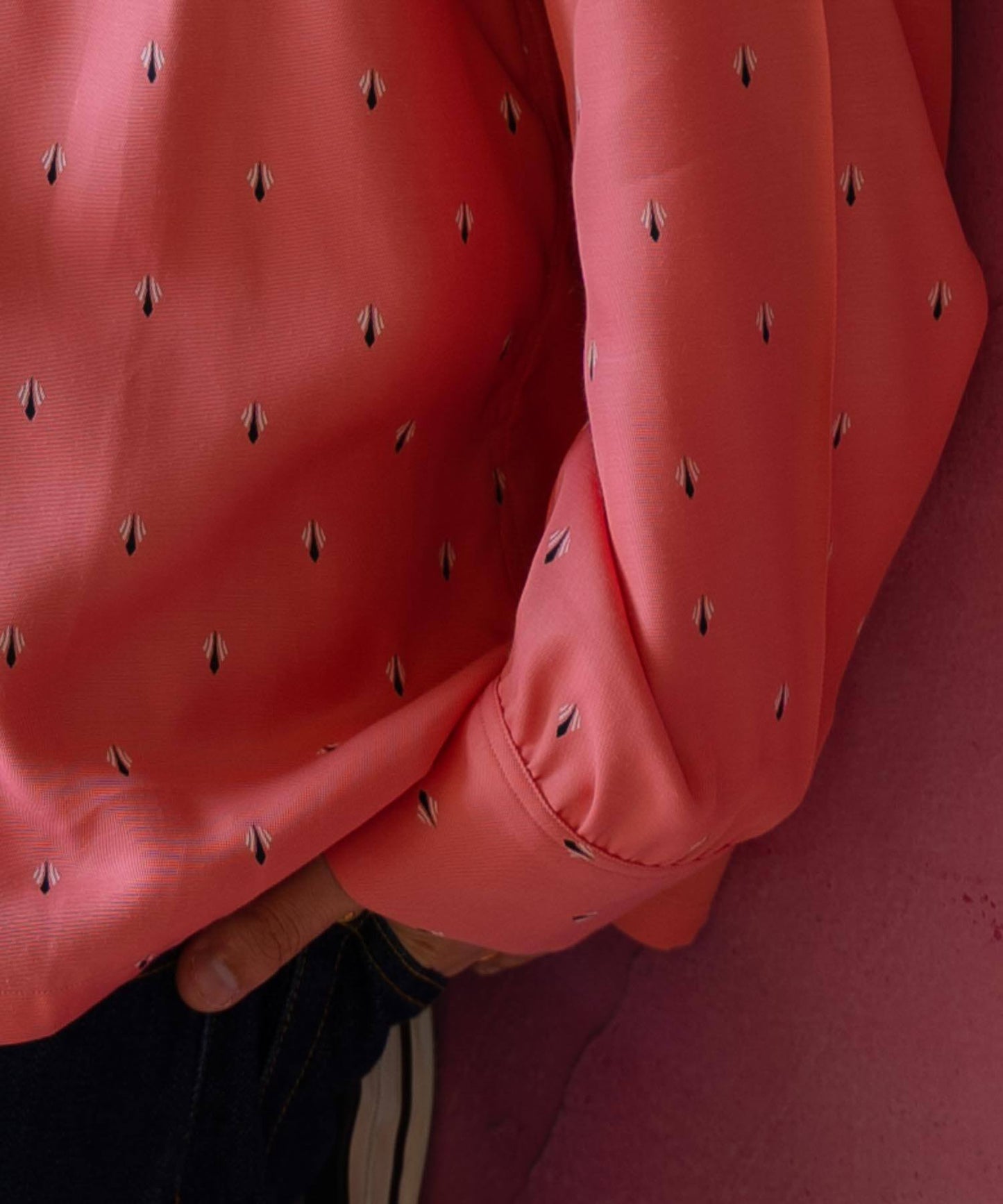 1950's Rayon L/S Shirt Atomic