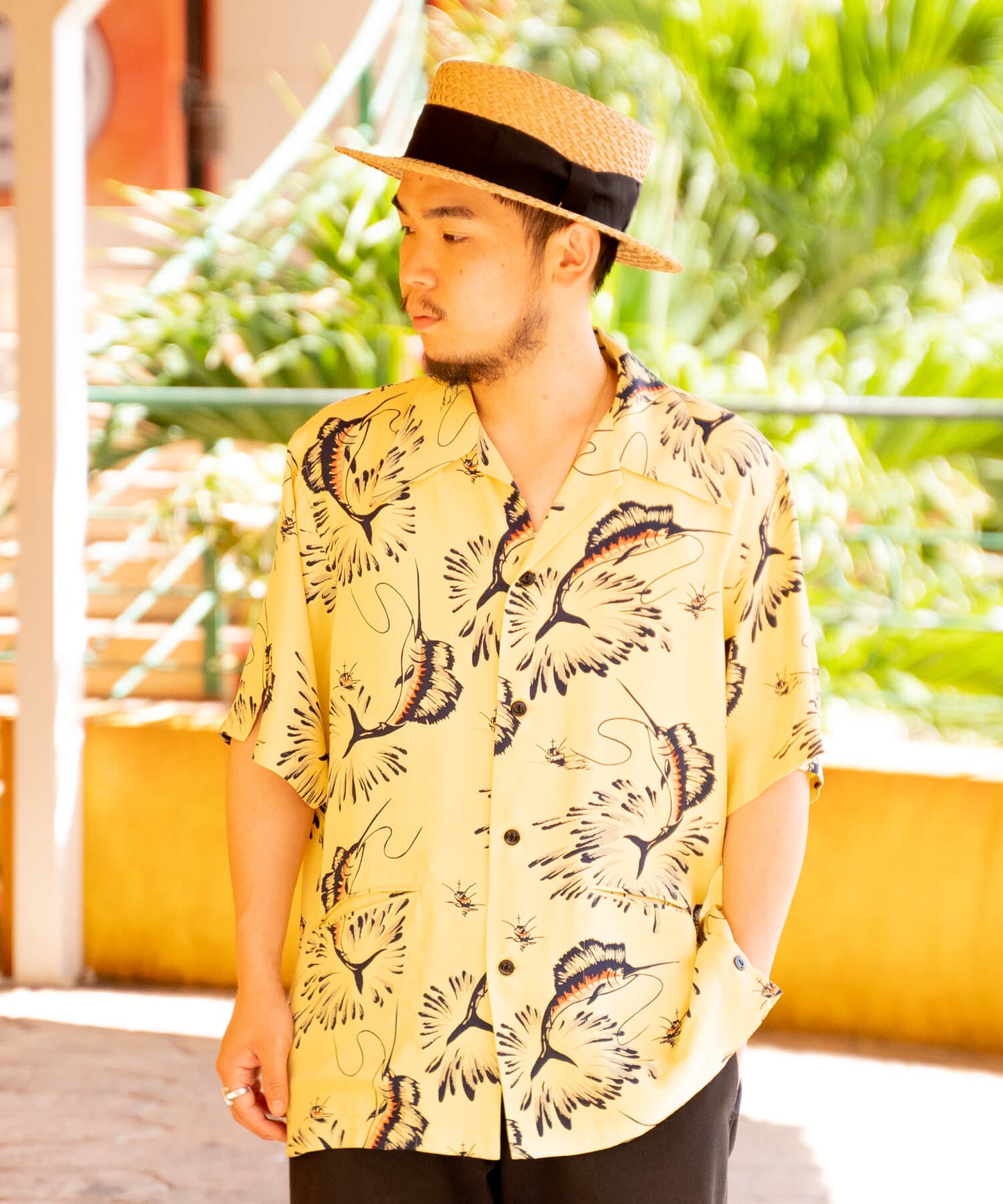 Rayon S/S Shirts -FISH-