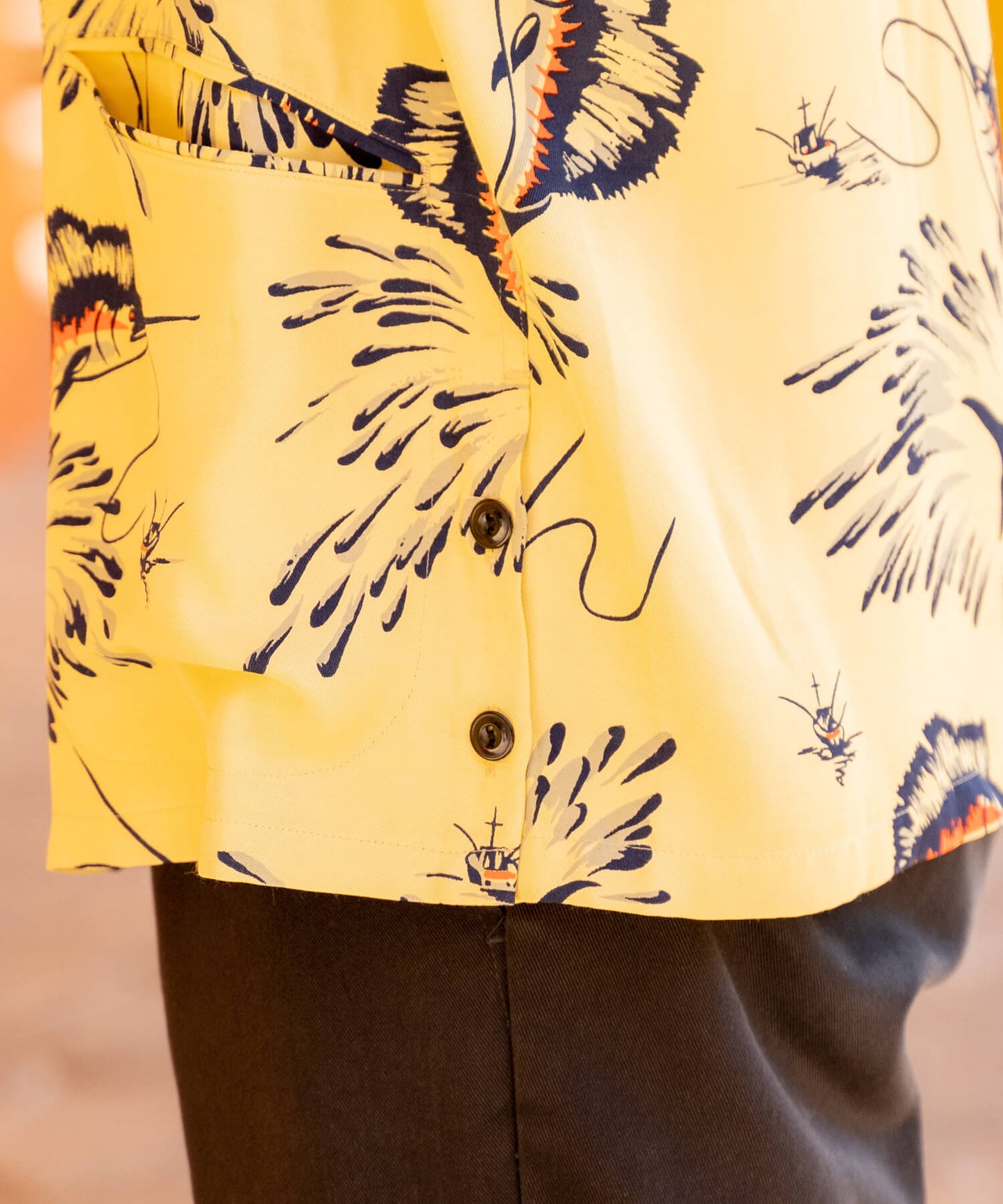 Rayon S/S Shirts -FISH-