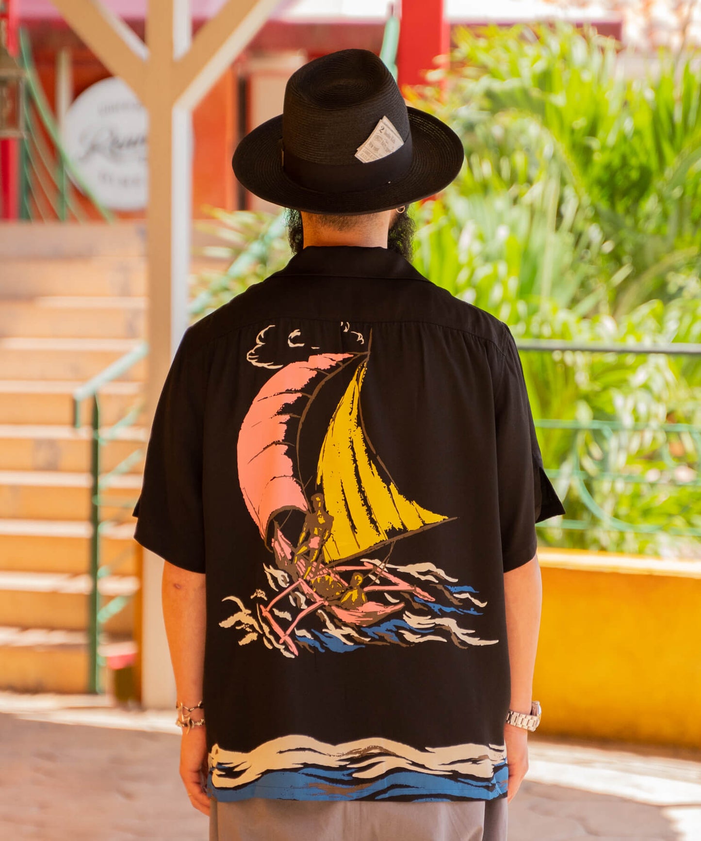 Rayon S/S Shirts -YACHT-