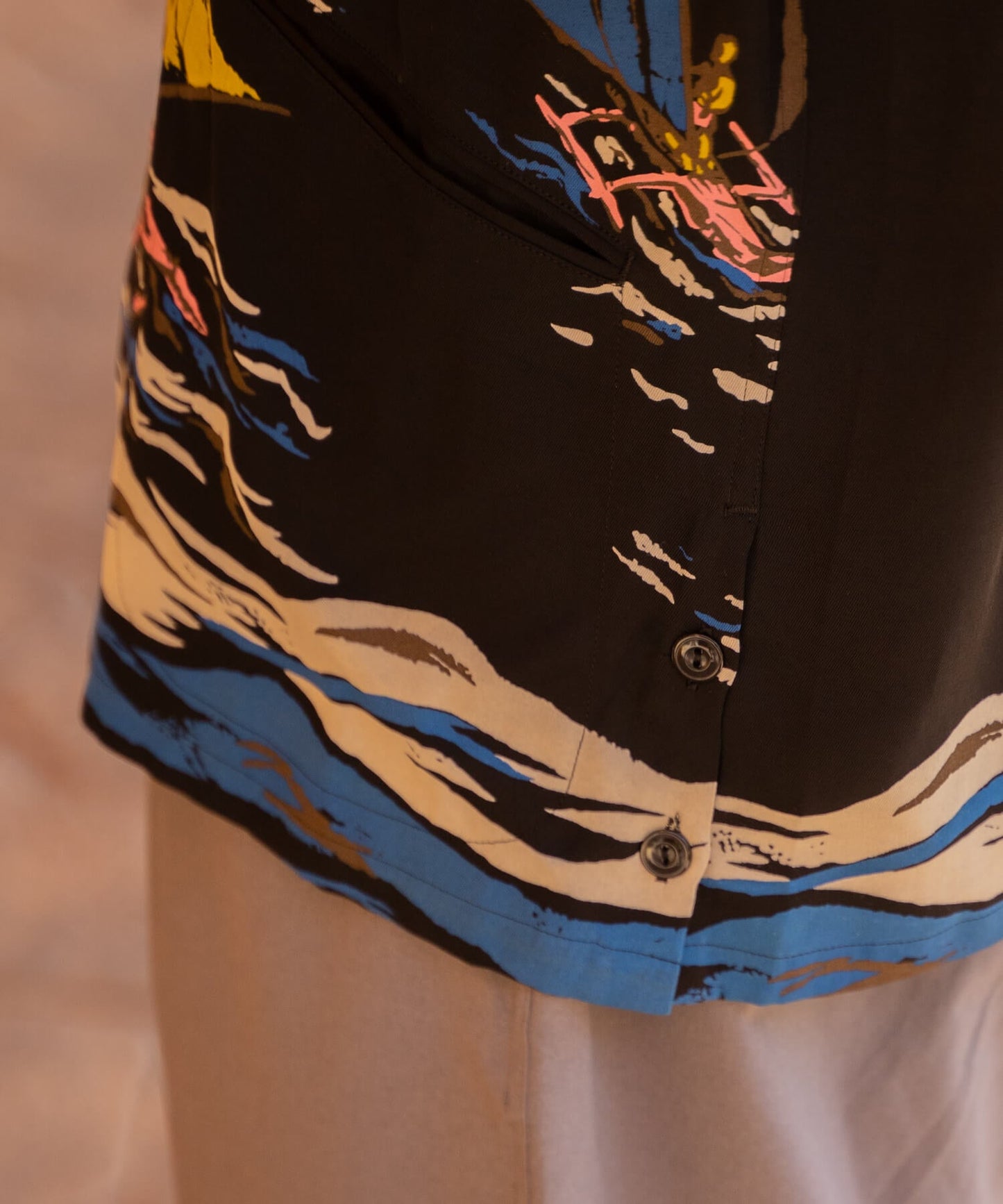 Rayon S/S Shirts -YACHT-