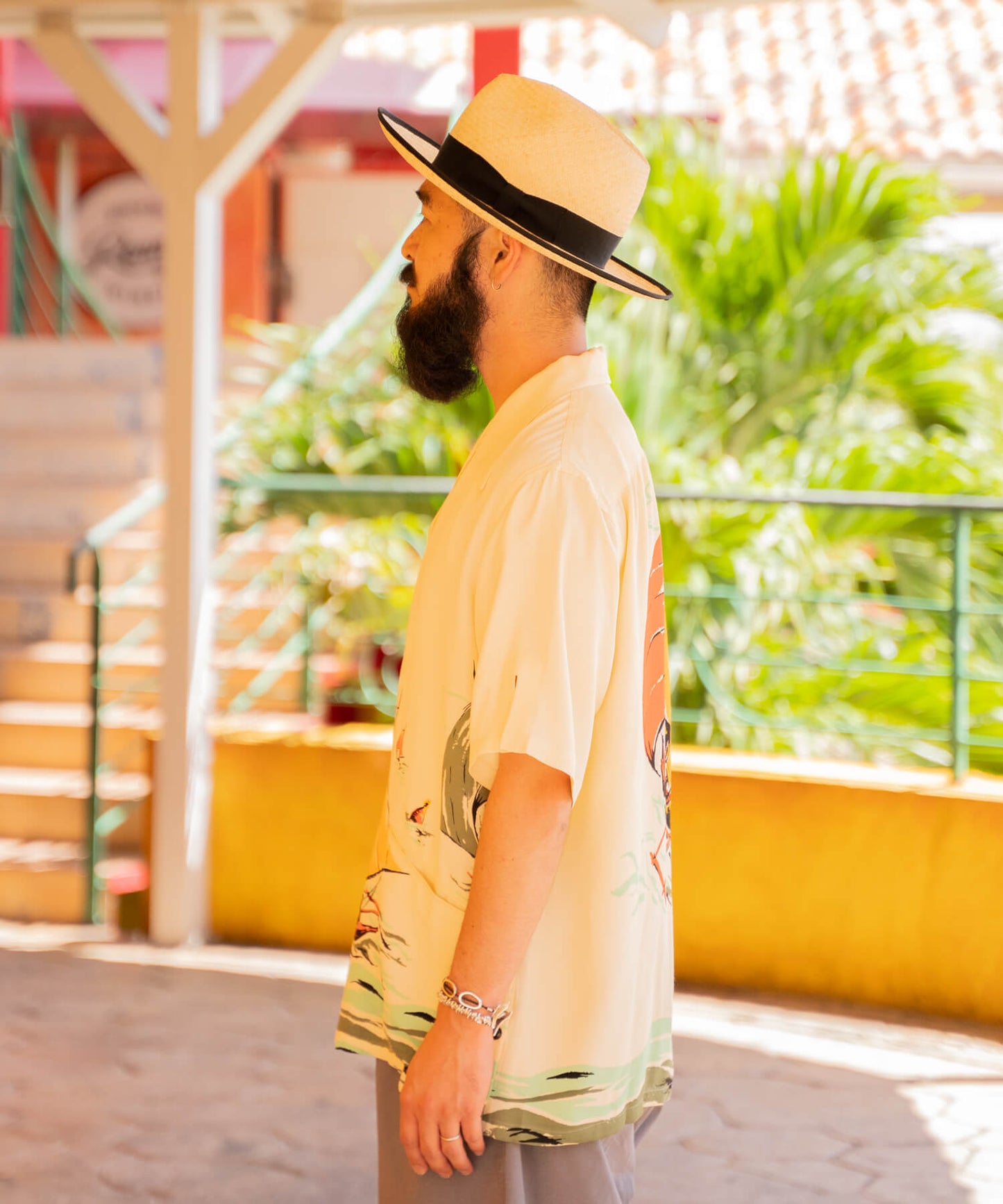 Rayon S/S Shirts -YACHT-