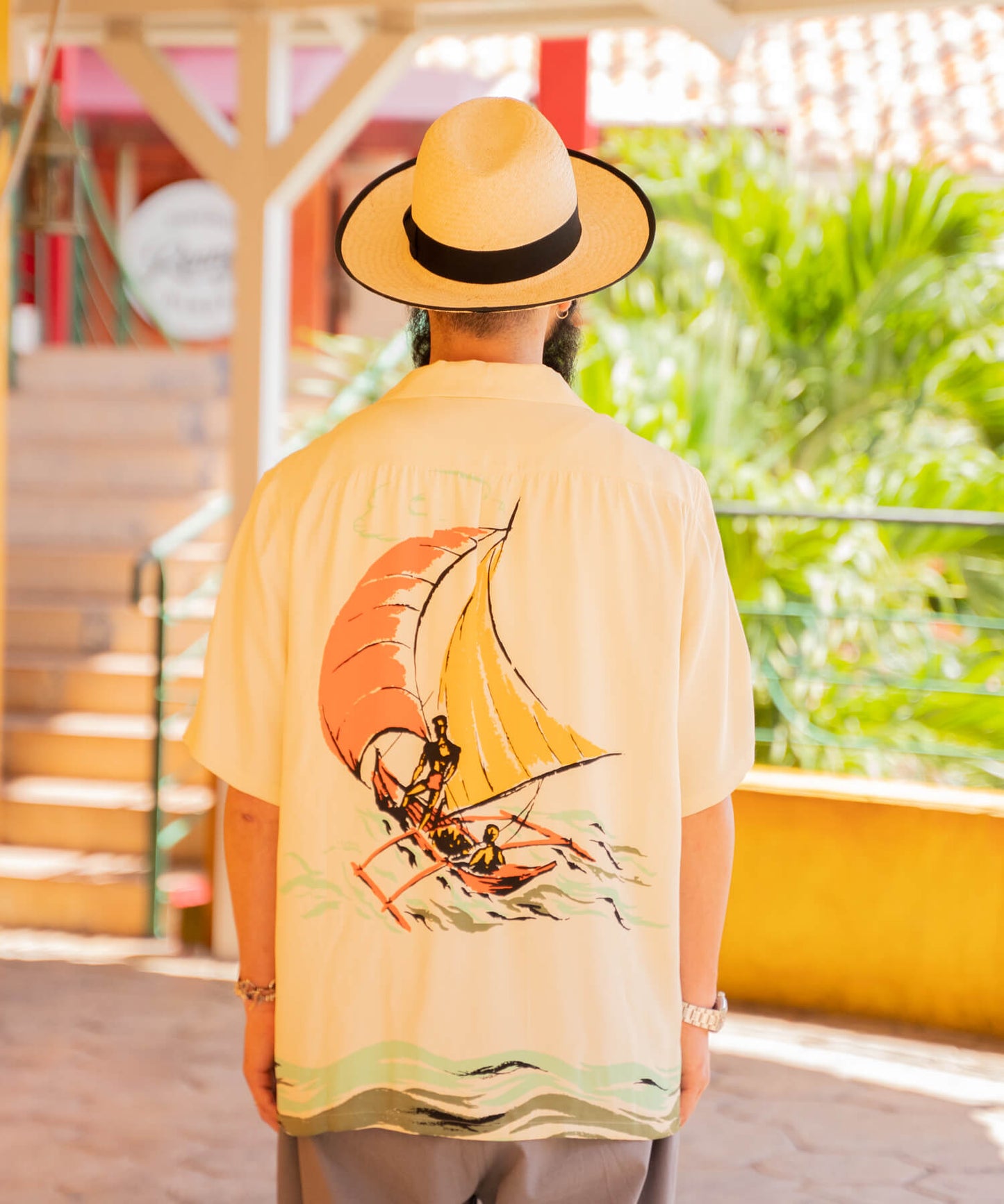 Rayon S/S Shirts -YACHT-