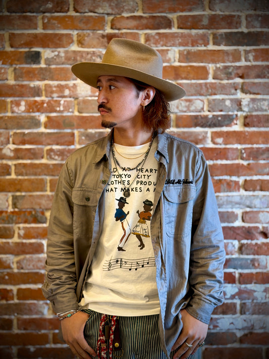 6.2oz Crew Neck L/S TEE“SKA” 8253008