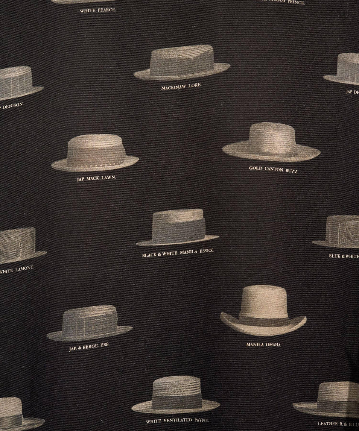 Hat Pattern Open Collar L/S Shirts