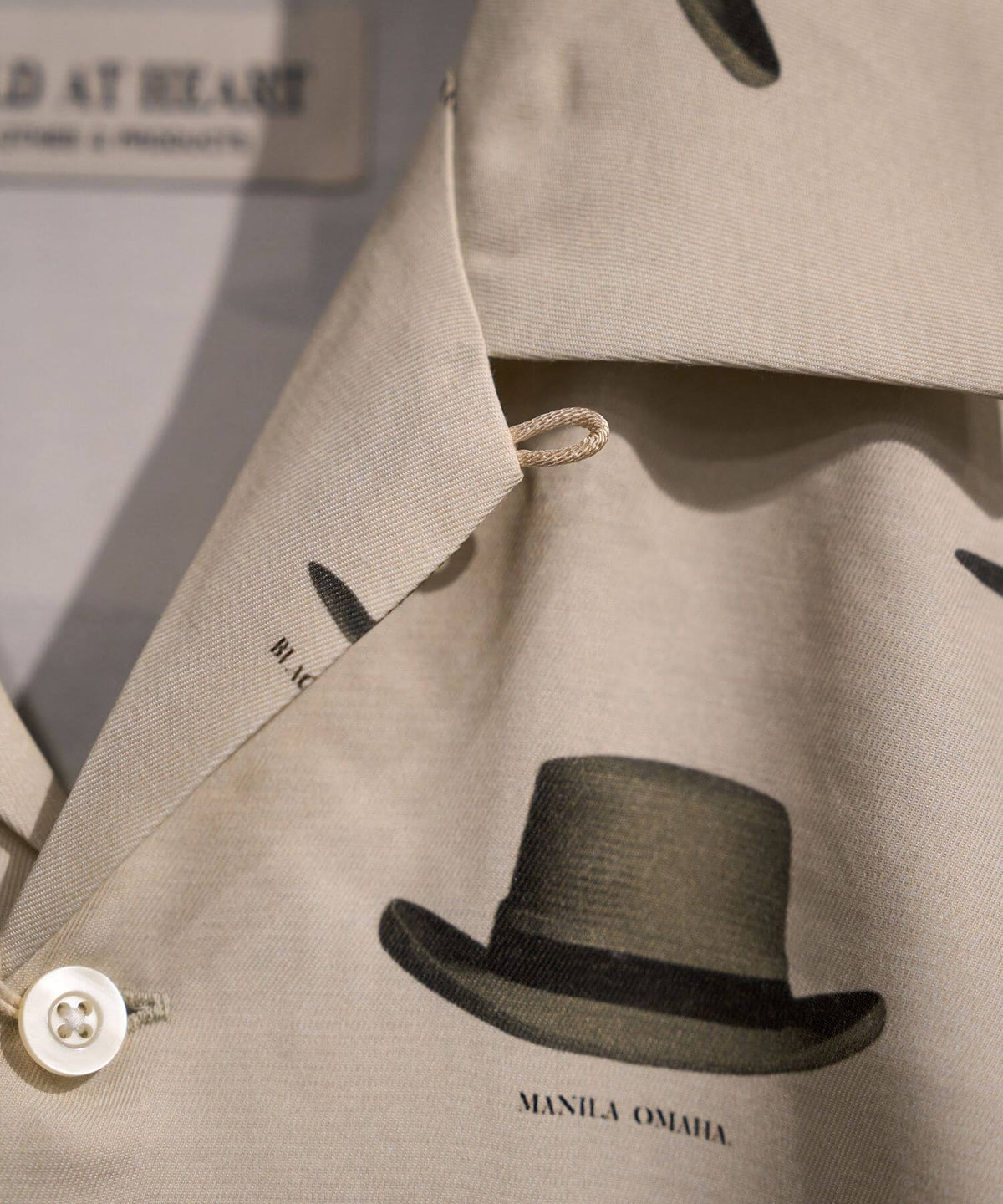 Hat Pattern Open Collar L/S Shirts