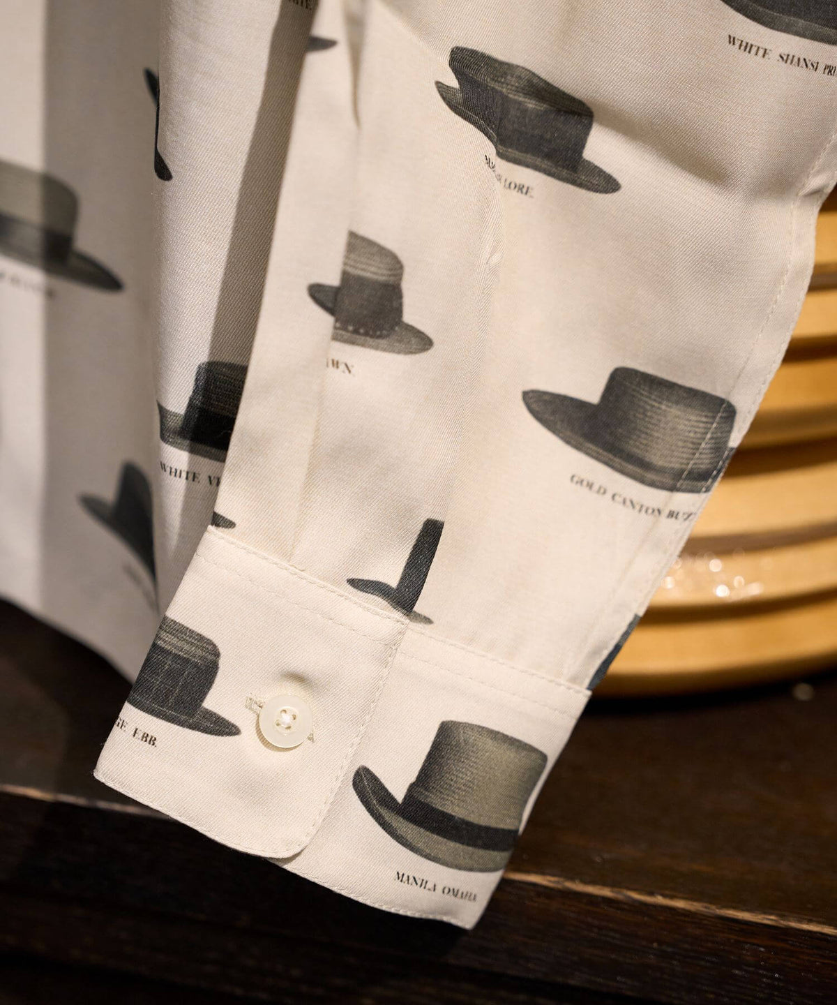 Hat Pattern Open Collar L/S Shirts