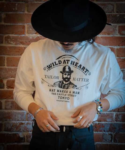 6.2oz Crew Neck L/S TEE “Pomado” 8253002
