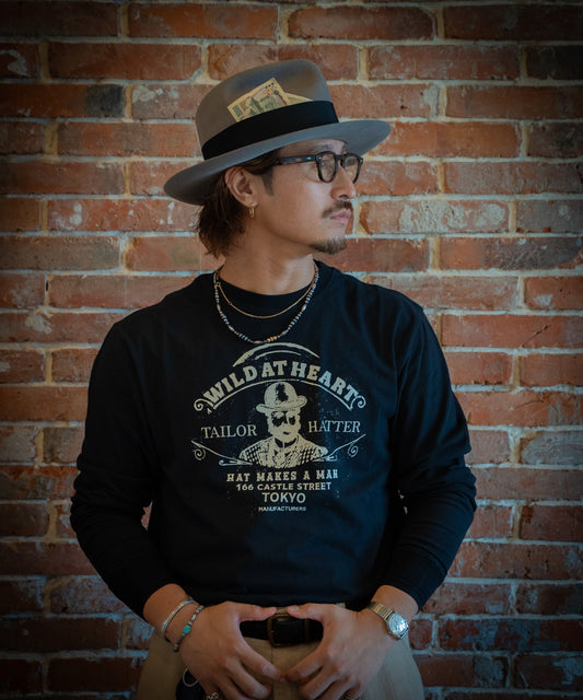 6.2oz Crew Neck L/S TEE “Pomado” 8253002