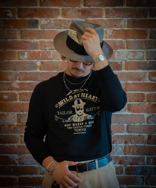6.2oz Crew Neck L/S TEE “Pomado” 8253002
