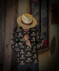 "SILK HAT"Cotton Open Collar L/S SHIRT