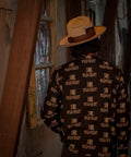 "SILK HAT"Cotton Open Collar L/S SHIRT