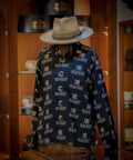 "SILK HAT"Cotton Open Collar L/S SHIRT