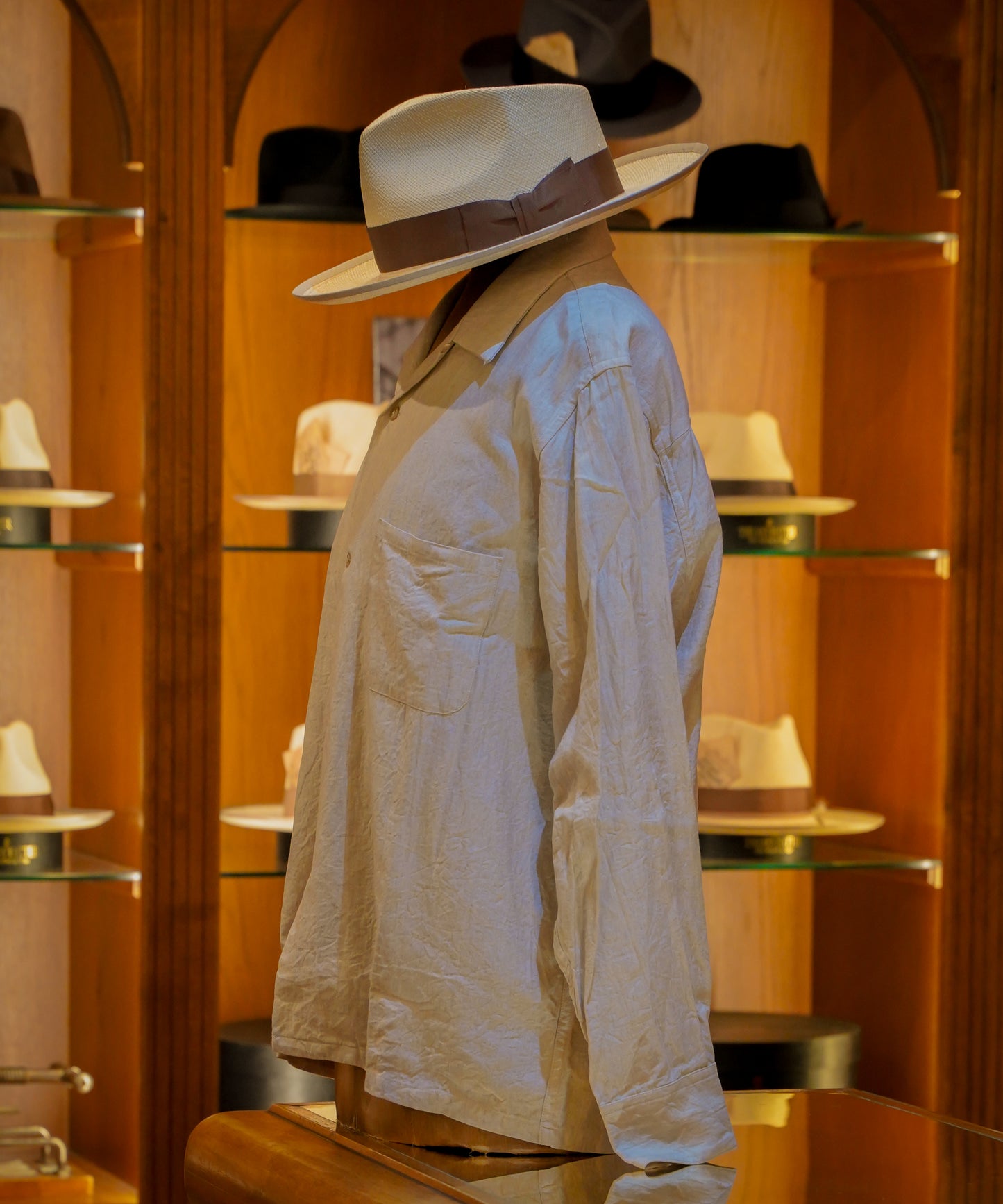 "CRAFTSMAN"Open Collar L/S Shirt