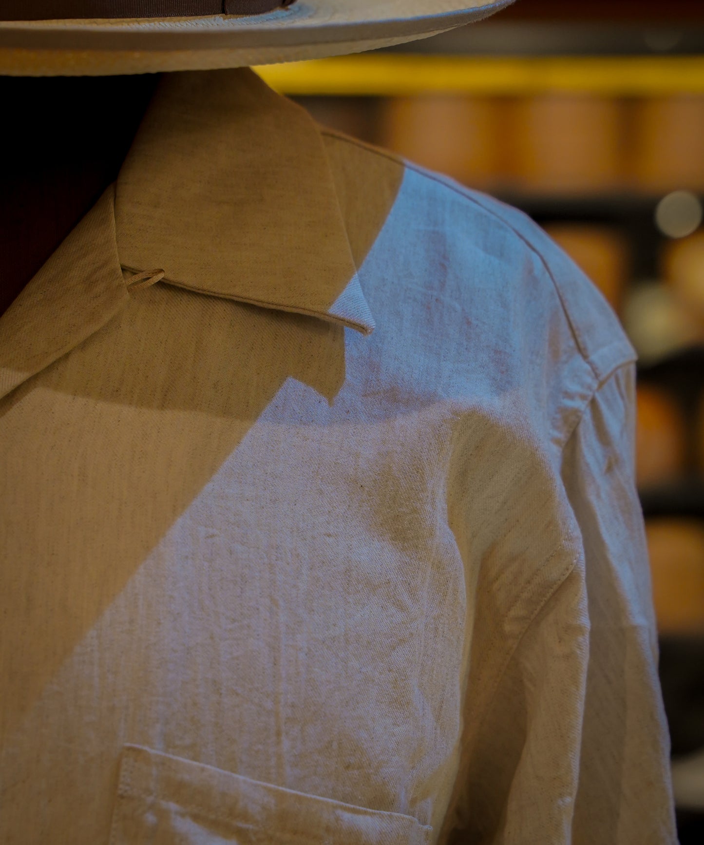 "CRAFTSMAN"Open Collar L/S Shirt