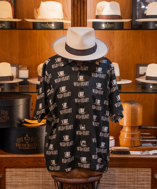 "SILK HAT"Cotton Open Collar S/S SHIRT 8261011