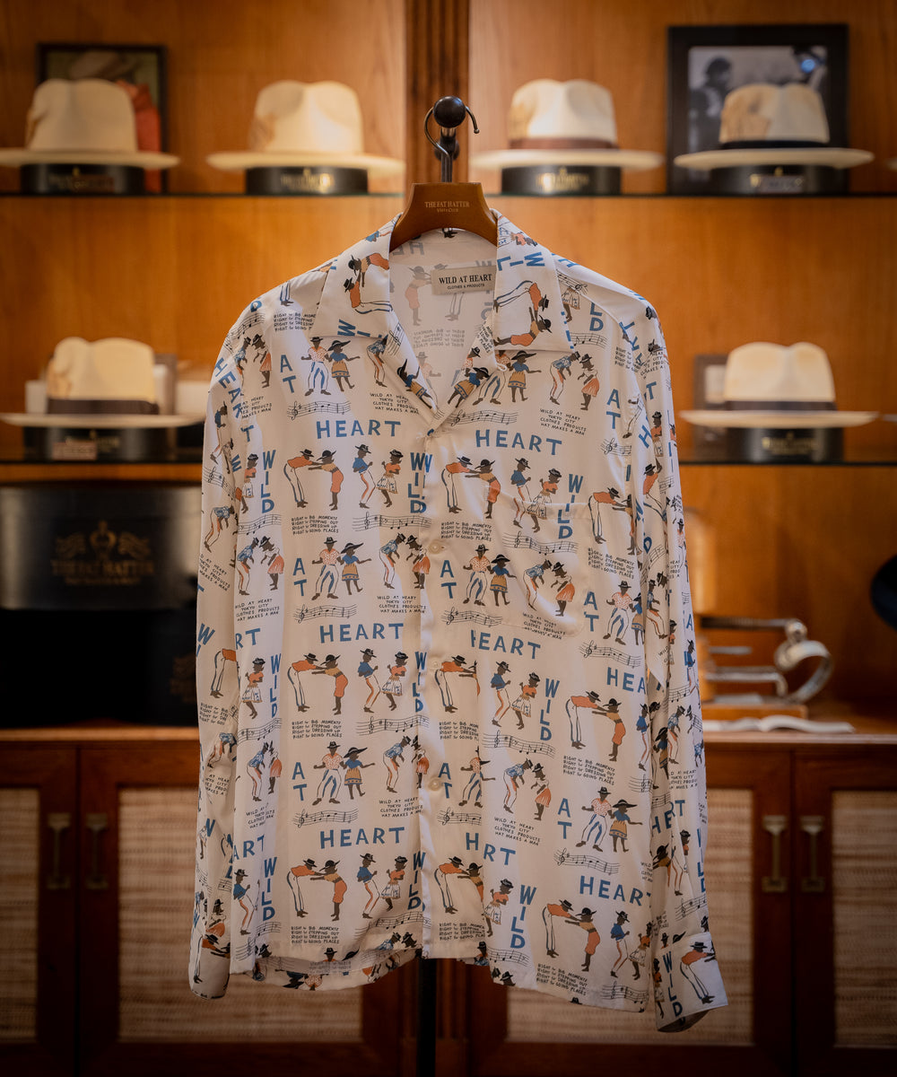 "SKA" Open Collar L/S Shirt