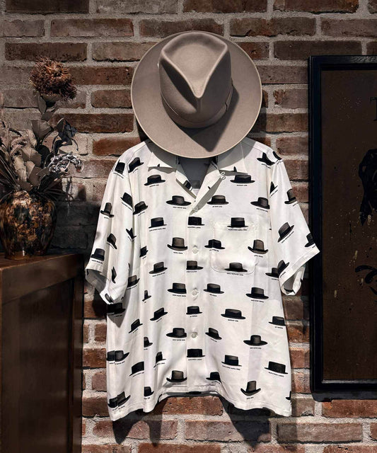 Hat Pattern Open Collar Shirt S/S Shirts 8251001