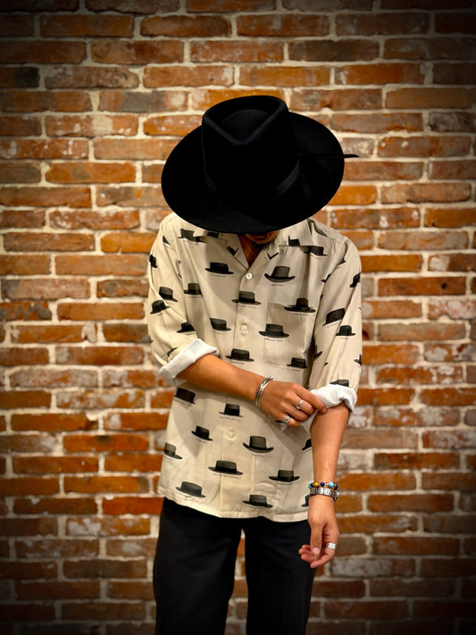Hat Pattern Open Collar L/S Shirts 8253003