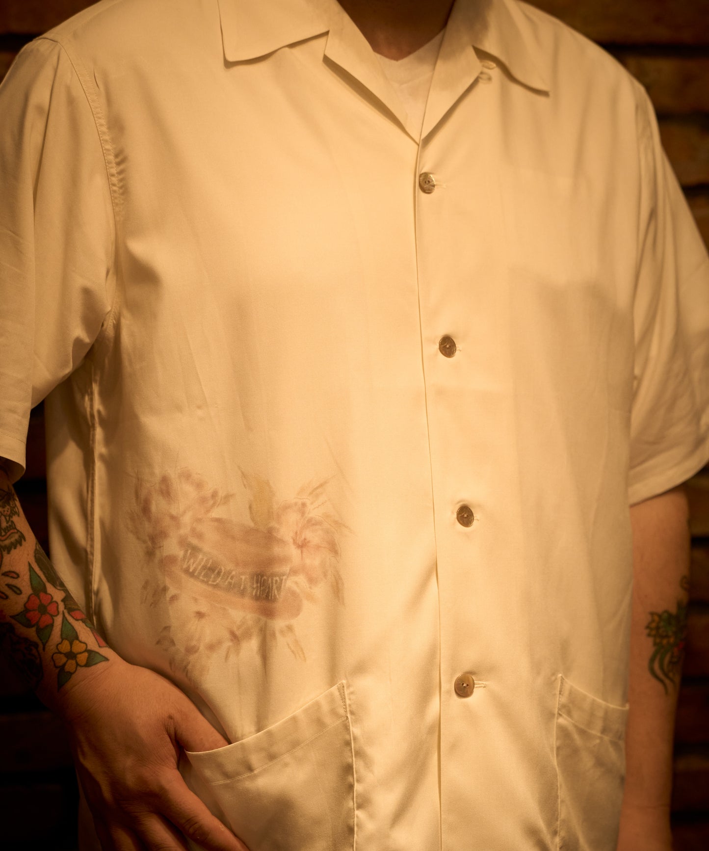 Pinup Queen Open Collar Shirt S/S 8251002