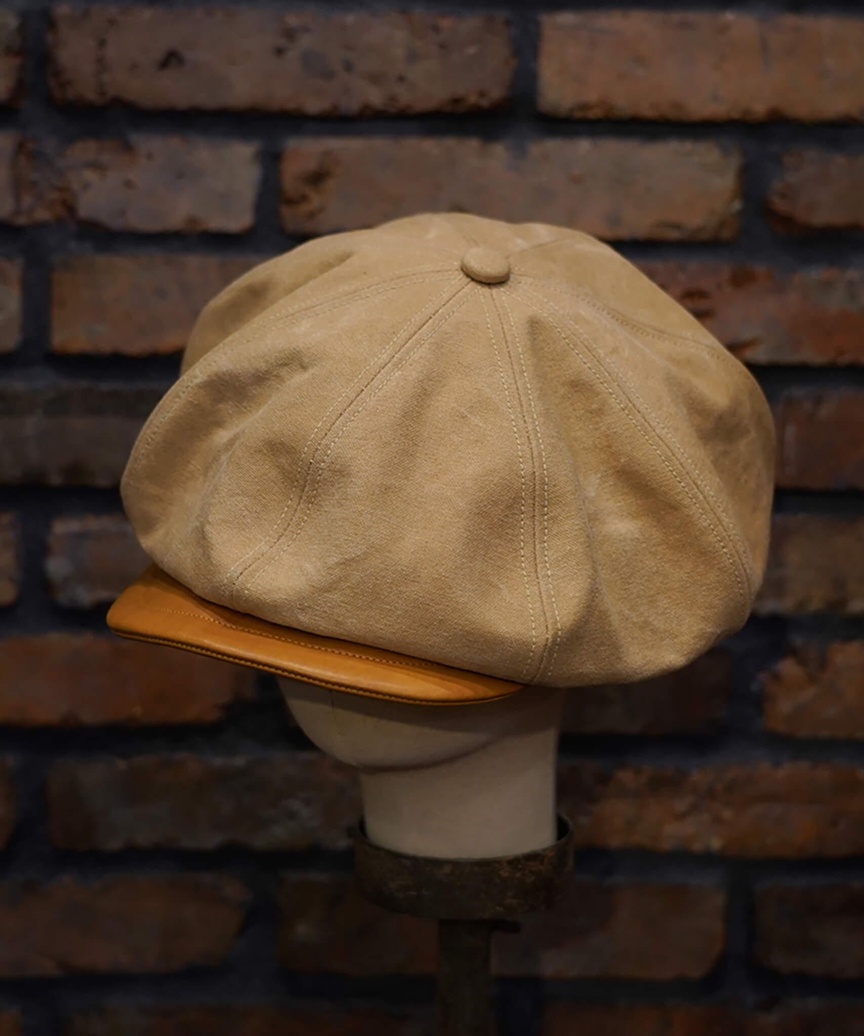 JOHNNY OX LEATHER CASQUETTE