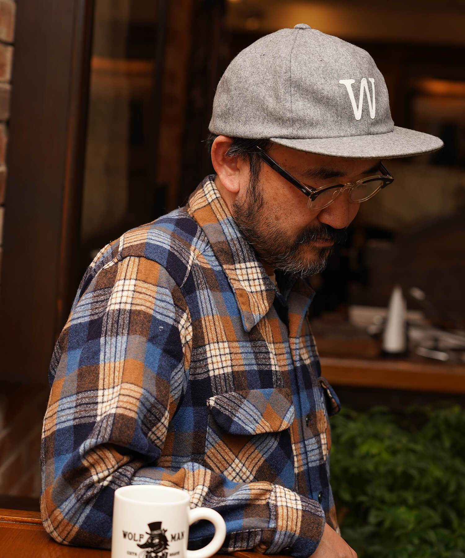 Wolfman BB Wool Cap / Collaboration with WOLFMAN BARBER SHOP